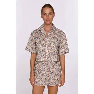 NEW CISSA boxer silk-like blouse in quey 2